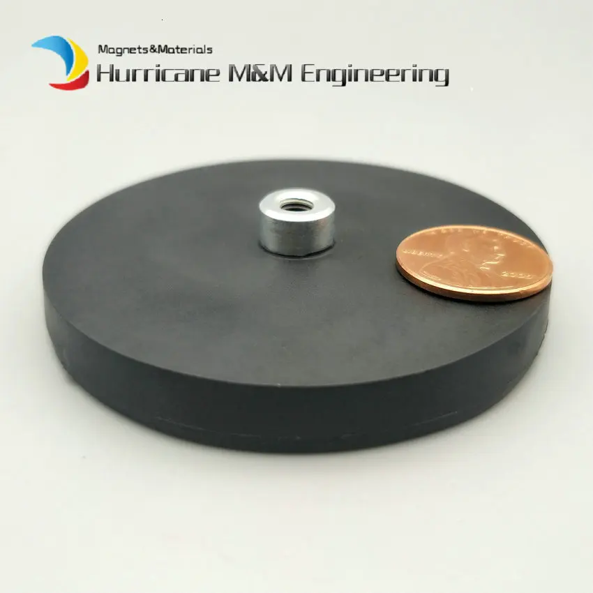 Резиновый магнитный диск Dia. 22 43 66 88 мм светодиодный светильник, удерживающий Точечный светильник, держатель с внутренней резьбой, неодимовый магнит, сильный неодимовый магнит