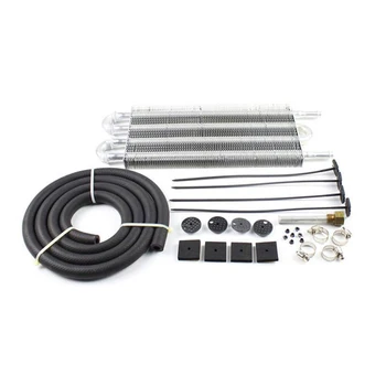 

Hot Car 4 Row Remote Transmission Oil Cooler Kit Auto-Manual Radiator Converter Automotive Aluminum alloy Oil Cooler