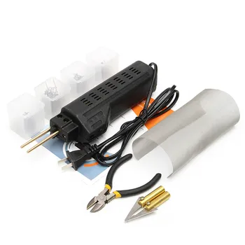 

220-250V Hot Stapler Car Bumper Plastic Welding Torch Fairing Auto Body Tool Welder Machine 0.6/0.8mm + 200 Staples