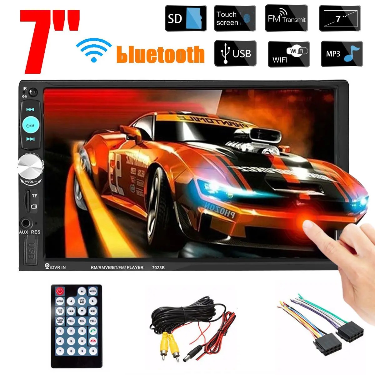 

iMars 7 Inch 2DIN Car Stereo Radio Touch Screen Multimedia Player USB bluetooth Support Auto Rear Camera Steering Wheel Control