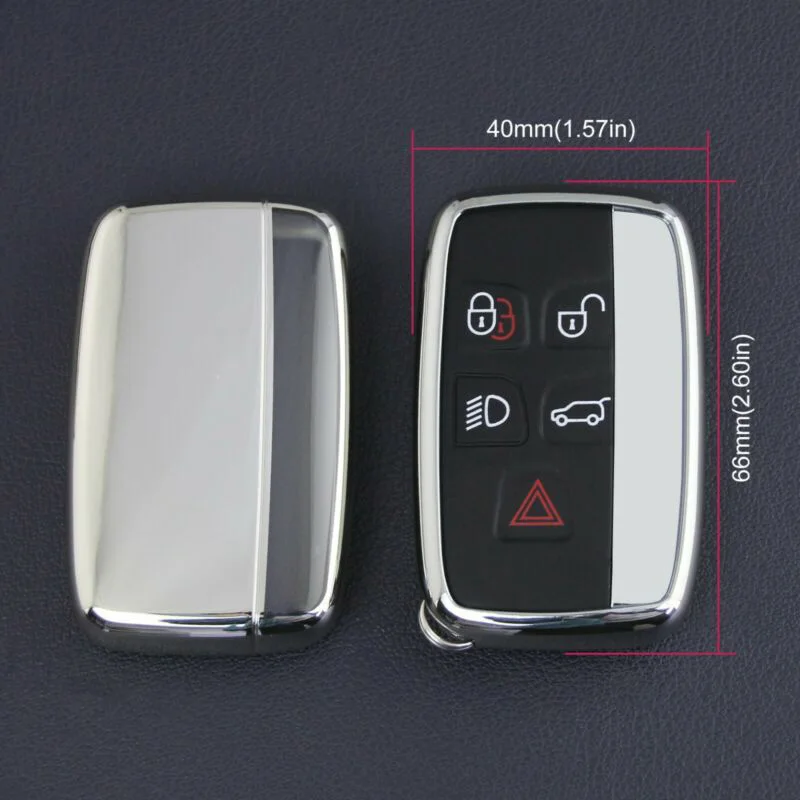 Чехол для ключей, Сменное кольцо для ключей, ТПУ, серебро, для Range Rover Sport-, отделка