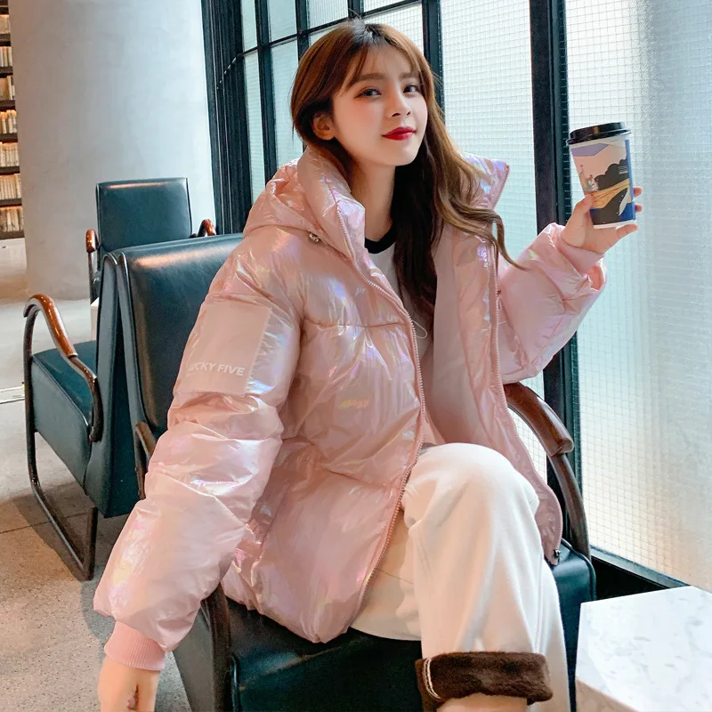 

2019 New Style down Jacket Women's Korean-style Autumn And Winter Students down Coat Loose-Fit Online Celebrity Cool Symphony Co