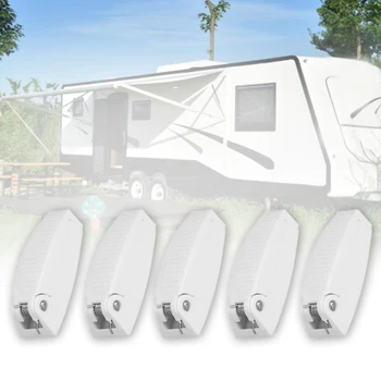 

5pcs White Room ABS Trailer Storage Motorhome Travel Baggage Door Catch For RV Window Clip Hook Holder Anti Impact