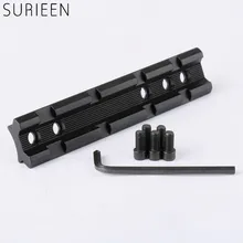 Охотничий Тактический Регулируемый ласточкин хвост для ткача 20 мм Пикатинни Крепление база область адаптера крепление конвертер 100 мм Длина крепления