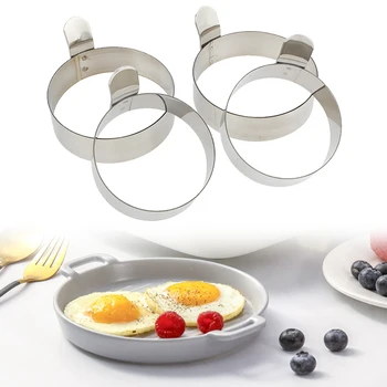 

Stainless Steel Fried Egg Shaper Mould Omelette Decoration Frying Egg Pancake Cooking Tools Kitchen Accessories Tools