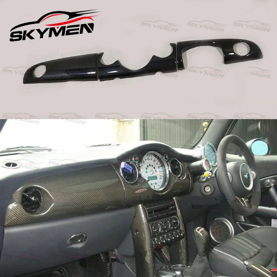 Carbon Dash Panels For R50 Mini Cooper 05-08 RHD/LHD carbon fiber Cluster Surround Interior Trim Kit R52 R53 Dial Cover | Автомобили и
