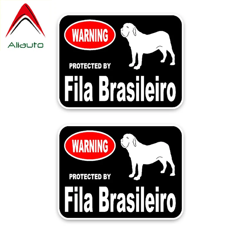 Aliauto 2 X Fila Brasileiro собака Декоративный автомобильный стикер солнцезащитный