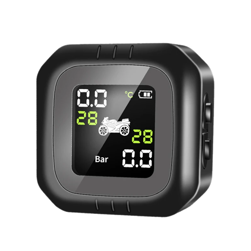 

Waterproof and Shockproof Color Screen Display Motorcycle Tire Pressure Monitor Tire Pressure Tire Temperature Display Alarm Rem