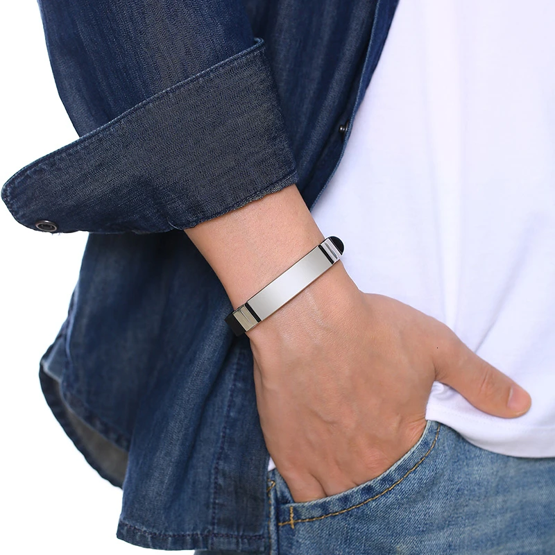 MediSieraad Gepersonaliseerde fijne armband RVS - Incl. Gravering MediSieraad Gepersonaliseerde fijne armband RVS - Incl. Gravering