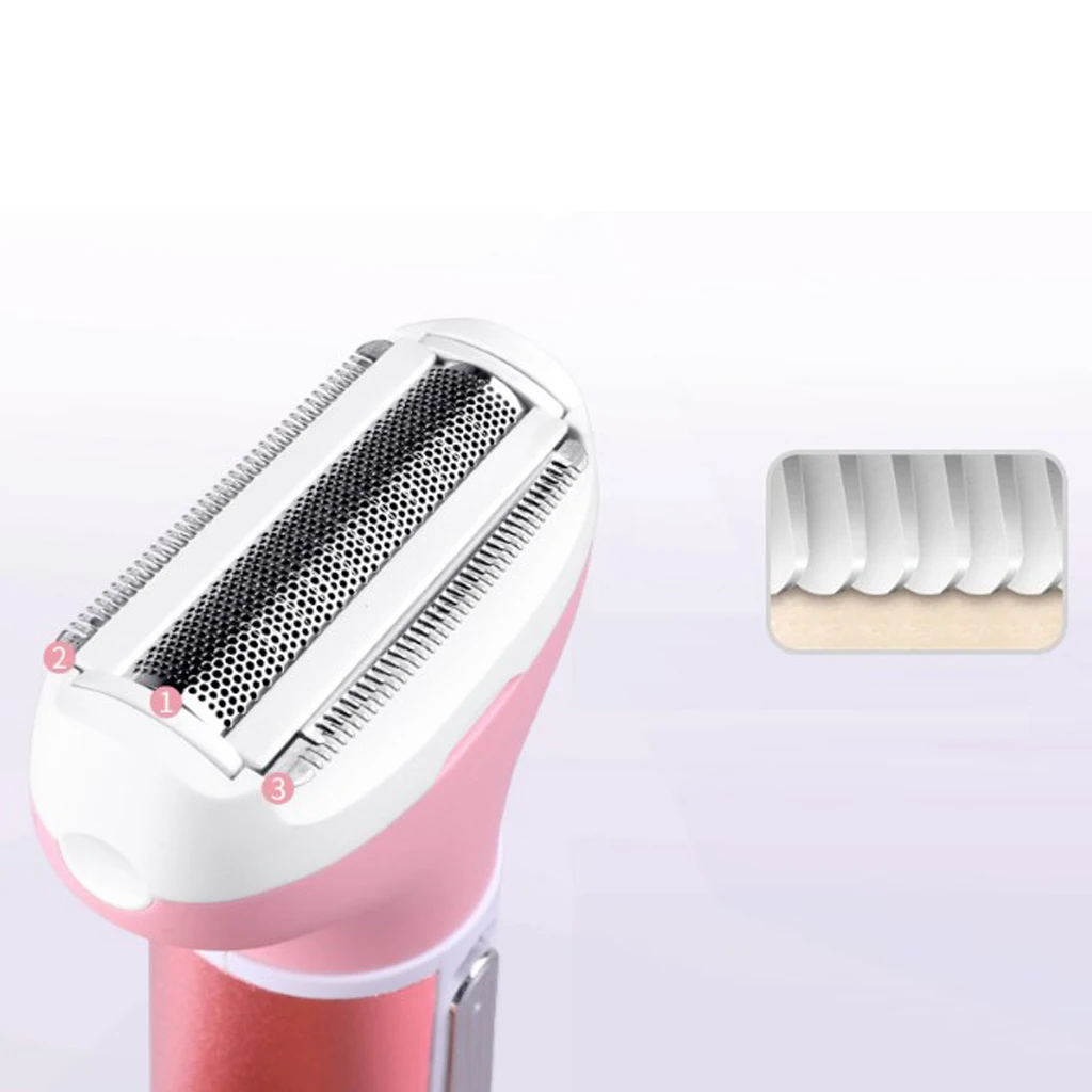 Women Electric Facial Body Hair Trimmer & Clipper for Eyebrows Nose Ear Eyebrow EU Plug KM-6637