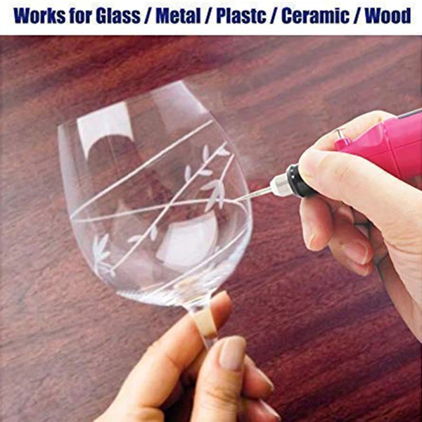 Mini Electric Engraving Pen Kit – Engraver for Metal, Glass, Wood, Ceramic, Jewelry (30 Bits + Scriber) 3
