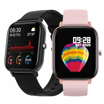 

P8 Women Men 1.4inch Touch Screen Heart Rate Monitor Fitness Sports Smart Watch