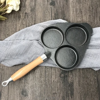 

3 Holes Eggs Frying Pot Non-stick Thickened Omelet Pan Pancake Steak Cooking Ham Kitchen Breakfast Maker O19 20 Dropship