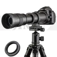 JINTU 420-800mm f/ 8.3 Lente de foco Manual Telefoto para Canon EOS 60D 77D 70D 80D 90D 650D 750D 800D 7D T7i T7s T7 T6s w/Saco