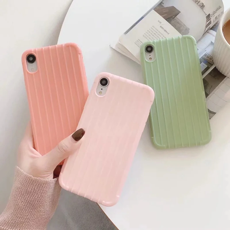 Чехол багажник для телефона iPhone 11 12 6 7 8 Plus X XR Xiaomi Mi Lite 9 CC9 CC9E A2 A3 Redmi K20 6A Note 5 Pro мягкий