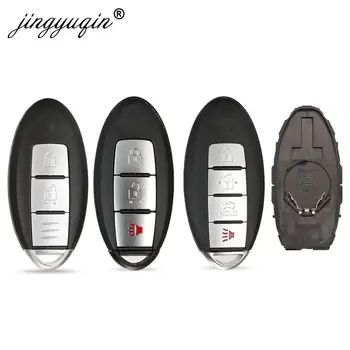 Keyforkess 10pcs 2/3/4 pulsanti Smart Remote Key Shell Case per Nissan Rogue Teana Sentra Versa Fob Car Key Cover Keyless Entry