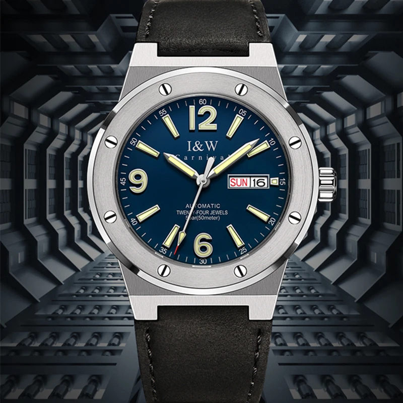 2021 New Switzerland IW Mechanical Watch For Men Luxury Brand Automatic Watches 50M Waterproof NH36A Reloj Hombre Luminous Sport