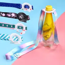 Плечевой ремень для напитков бутылка ремень для переноски ремень бутылку воды Buckle Lanyard Портативный шнурки для бутылки с водой аксессуары