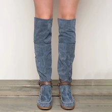 WENYUJH/женские сапоги; женские Сапоги выше колена; женские облегающие высокие сапоги; женские сапоги; сапоги с бахромой на низком каблуке с бахромой