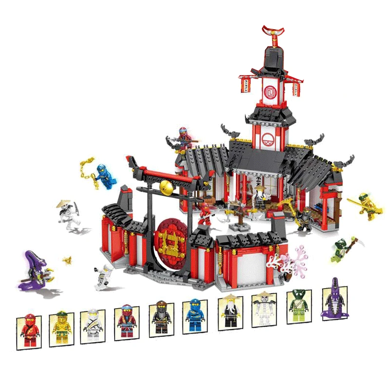 

2019 New Compatible legoedlys Ninjagoes Monastery of Spinjitzu Building Block 1112pcs Toys for Children Bricks Model Gift DIY