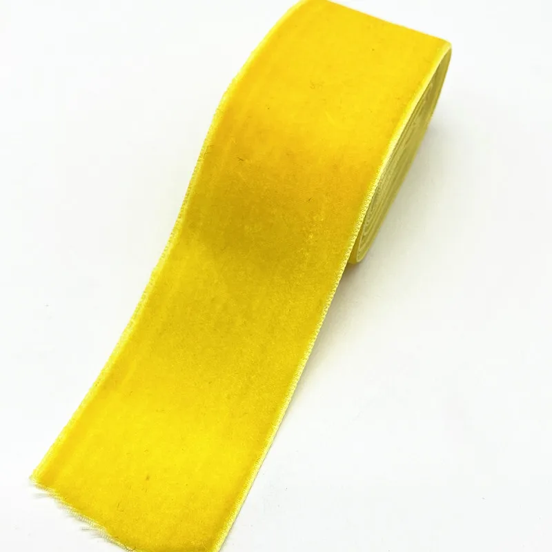 2 yards 40mm Velvet Ribbon Wedding Party Decoration Handmade Gift Wrapping Hair Bowknot DIY