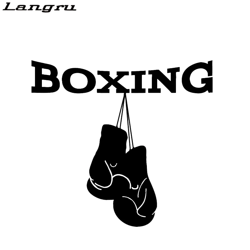 Personality Style Unique Boxing Gloves Gym Sticker Extreme Sports Decor Car Vinyl Silhouette Jdm | Автомобили и мотоциклы