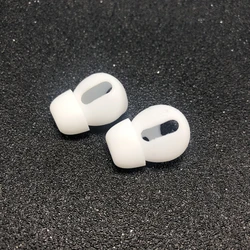Silicone Earphone Covers and Earpads - Pair of Ear Tips for Wireless Bluetooth Earphones (White)