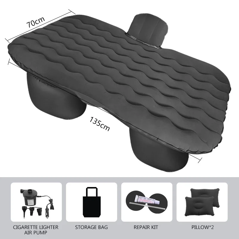 Car Inflatable Mattress Universal for Car Rear Back Seat Multi Functional Sofa Pillow Outdoor Camp Cushion Travel Bed