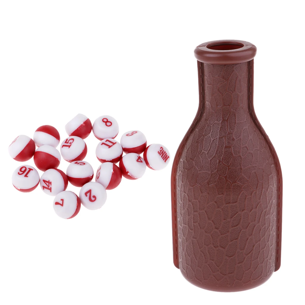 Billiard Pea Shaker Bottle Tally Ball Pea Kelly Pool for Party/ Club Fun Snooker Playing