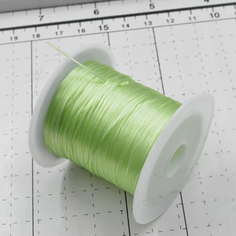 10 м/рулон DIY красочный кристалл бисер стрейч шнур эластичная линия Прозрачный прозрачный бисер проволока нить бусины для изготовления ювелирных изделий - Цвет: 003