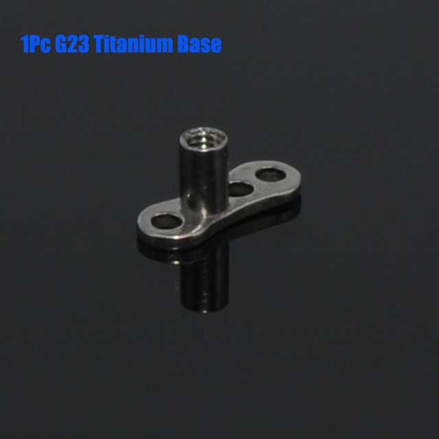G23 4mm&5mm&6mm&7mm G23 Titanium Opal Stone Dermal Anchor Top Micro Skin Diver Surface Piercing Body Jewelry