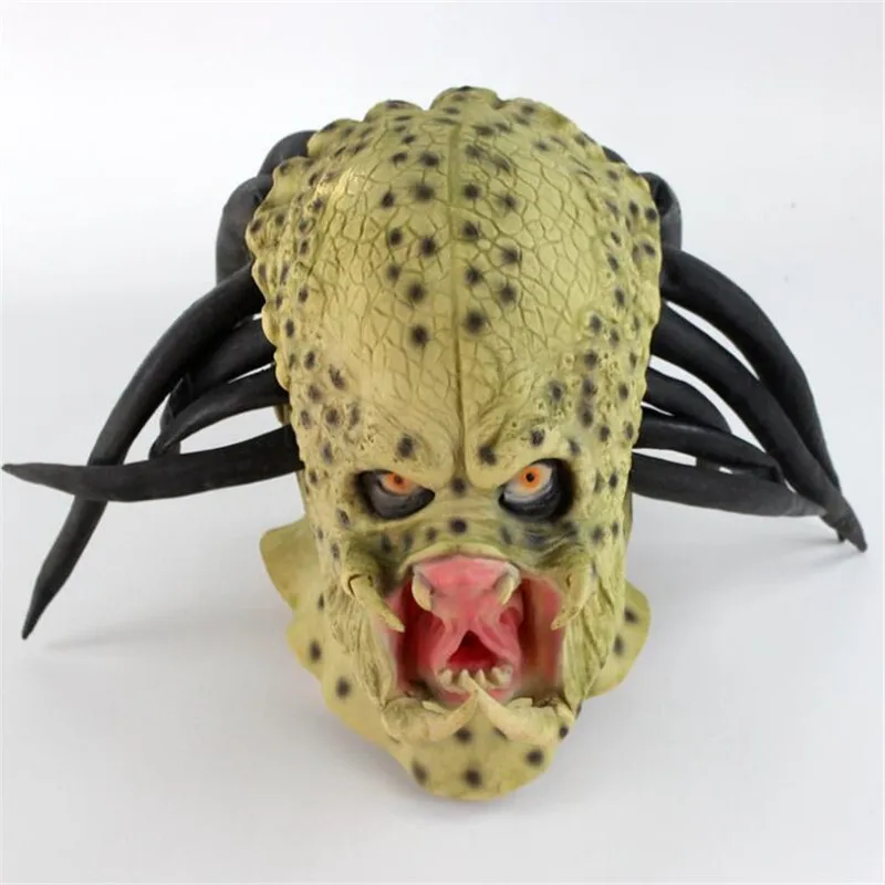 

Movie Alien Vs Predator Halloween Terror Ghost Mask Cosplay Saucer Man Monster Bloodiness Latex Hardcore Mask Party
