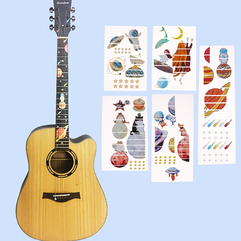 DIY Горячая продажа гитарный гриф инкрустация Наклейка на шею для гитары Fret