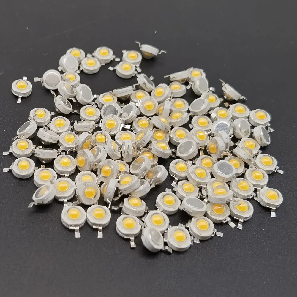 LED Chip 10-1000Pcs 1W 3W 3.2-3.6V Input 100-220LM Mini LED Bulb Diode SMD For DIY Floodlight Spotlight Downlight