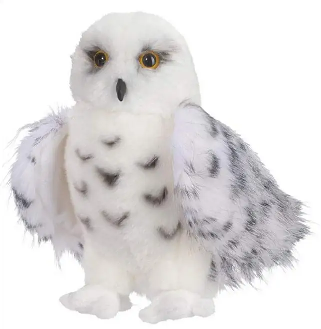 30CM Милый волшебник Снежная Сова плюшевая, игрушка чучело животное Hedwig Поттер сова 8-12 ''милые подарки на день рождения PPT хлопок - Цвет: 30CM