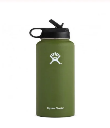 amry green Гидрофляга Bottle120z 18 унций 32 унций 40 унций гидрофляга бутылка hidroflask Garrafa Termos Termica Kubek термо дропшиппинг - Цвет: amry green