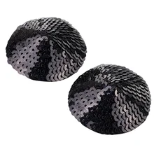 Сексуальные женские накладки на соски, круглые Блестки, очаровательные клеящиеся накладки на соски