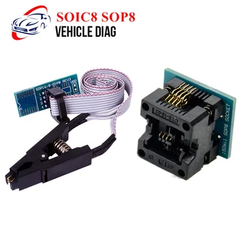

SOIC8 SOP8 150mil SOP8 Socket Chip Reading Tool Programmer SOP8 Adapter SOIC8 SOP8 Test Clip 93CXX/25CXX/24CXX