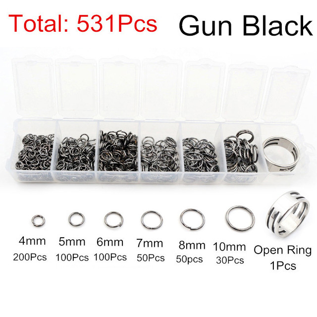 Set Box 3 4 5 6 7 8 10mm 8 Colors Open Jump Rings Split Rings Link Loop For DIY Jewelry Making Findings Connector