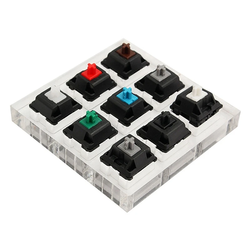 Акриловый прибор для проверки клавиатуры 12 прозрачный пластиковый Keycap Sampler для переключателей Cherry MX