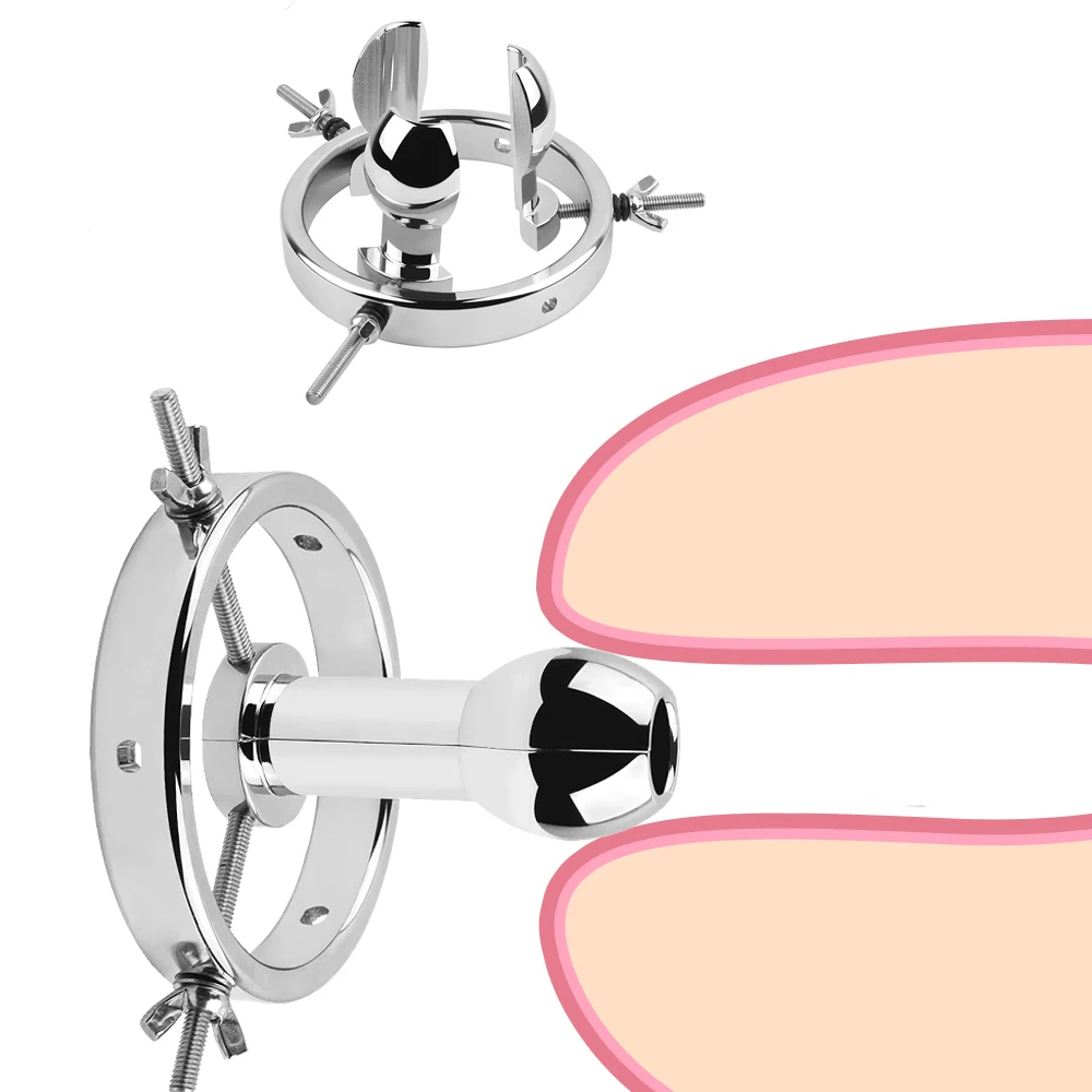 Metal Butt Plug Anal Plug Vaginal Expander Sex Toys for Men Women BDSM Anal Dilator Toys Huge Butt Ass Expander Speculum
