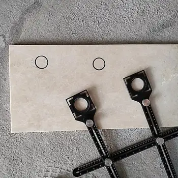 

Double Head Folding Ruler Tile Hole Locator Universal Adjustable Masonry Glass Fixed Perforated Hand Tool