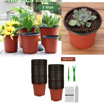 

High quality Nursery pots Plastic Plant Tray Planting Label Garden Hollow