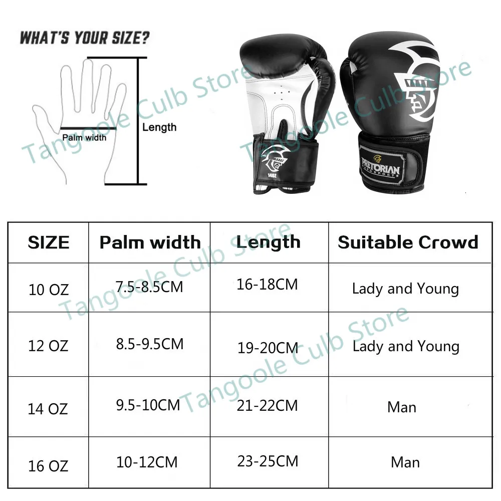 boxing gloves difference in oz