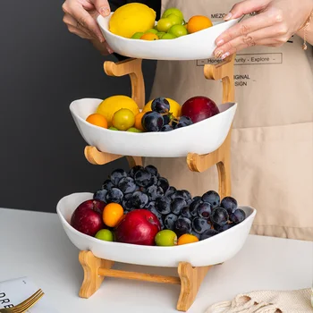 

creative modern dried fruit fruit basket dessert tray Ceramic candy dish living room home serving dish fruit plate snack plate