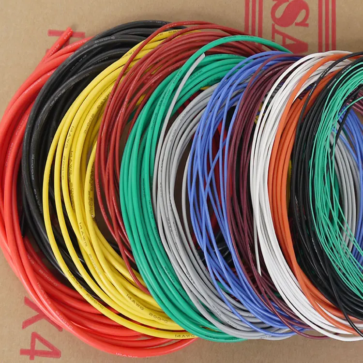Гибкий кабель 16 awg из силикона и геля гибкий провод OD 3 мм высокотемпературная
