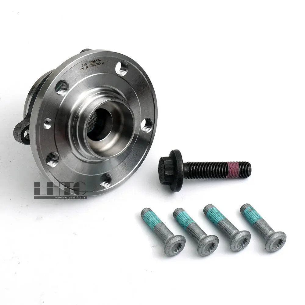 Genuine Front Wheel Hub Axis Bearing Screws Bolts Assembly For VW Jetta Golf GTI Tiguan Passat AUDI A3 TT