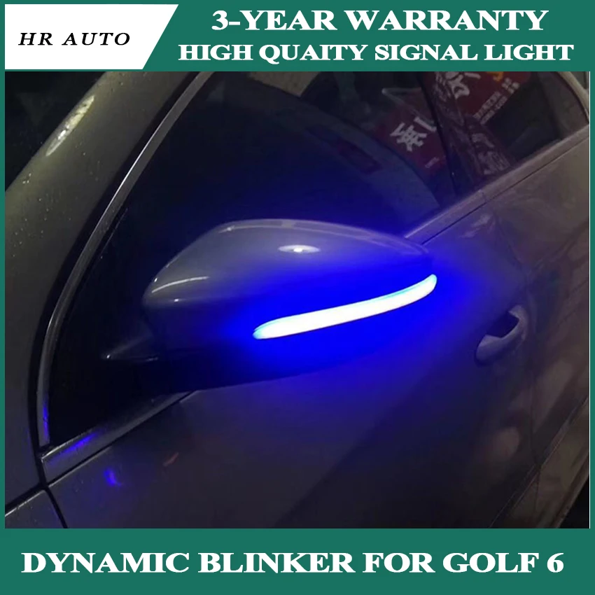 

For VW Golf MK6 GTI 6 R line Dynamic Blinker Side Mirror indicator For Volkswagen VI R20 LED Turn Signal Light Touran
