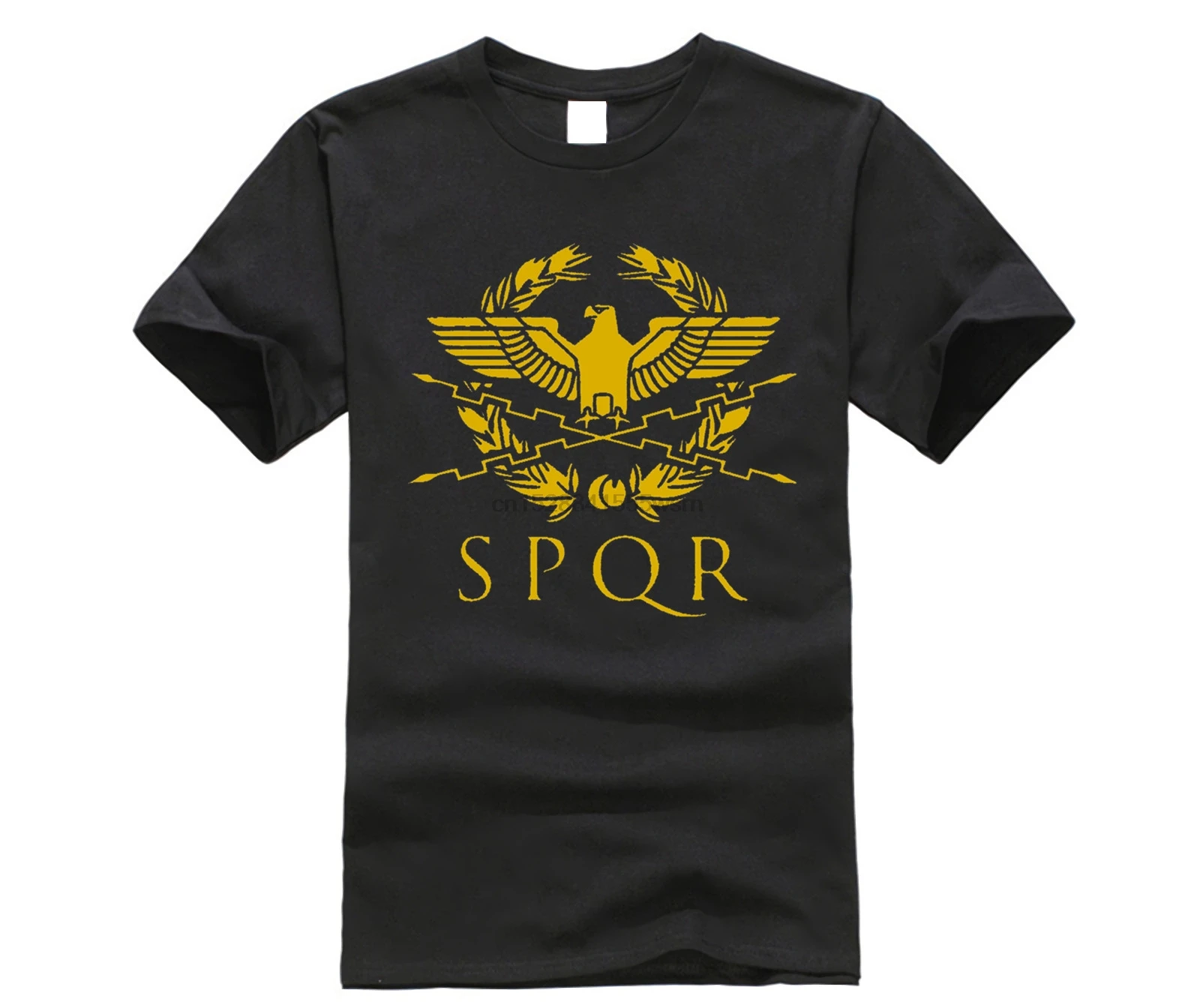 SPQR Римский гладиатор имперский Золотой орел футболка мужская повседневная