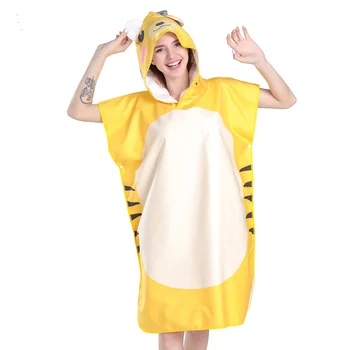 

Women Change Robe Poncho Quick-drying Hooded Towel Sweat-absorbent Swimming Robe Beach Swimming Pool Swimming Cute Animals